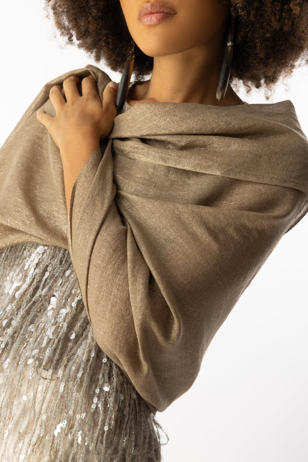 Lurex Scarf - Nutshell - Image 2