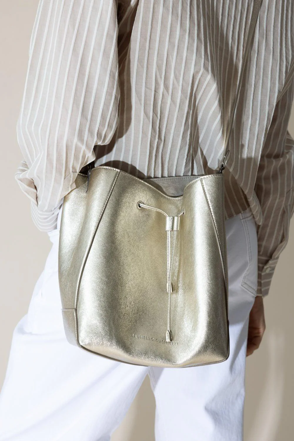 Metallic Bucket Bag - Image 4