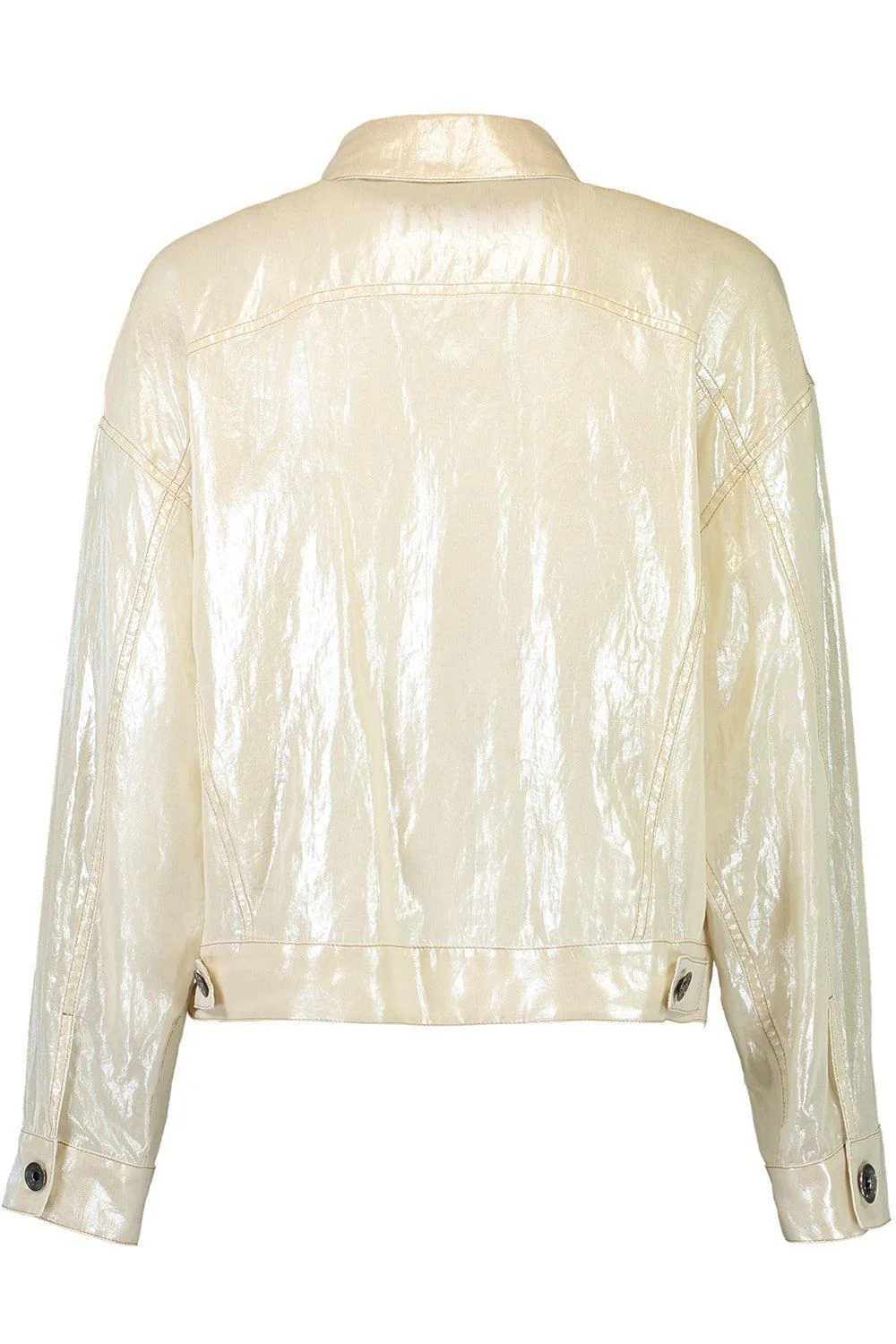 Metallic Button Up Jacket - Image 5