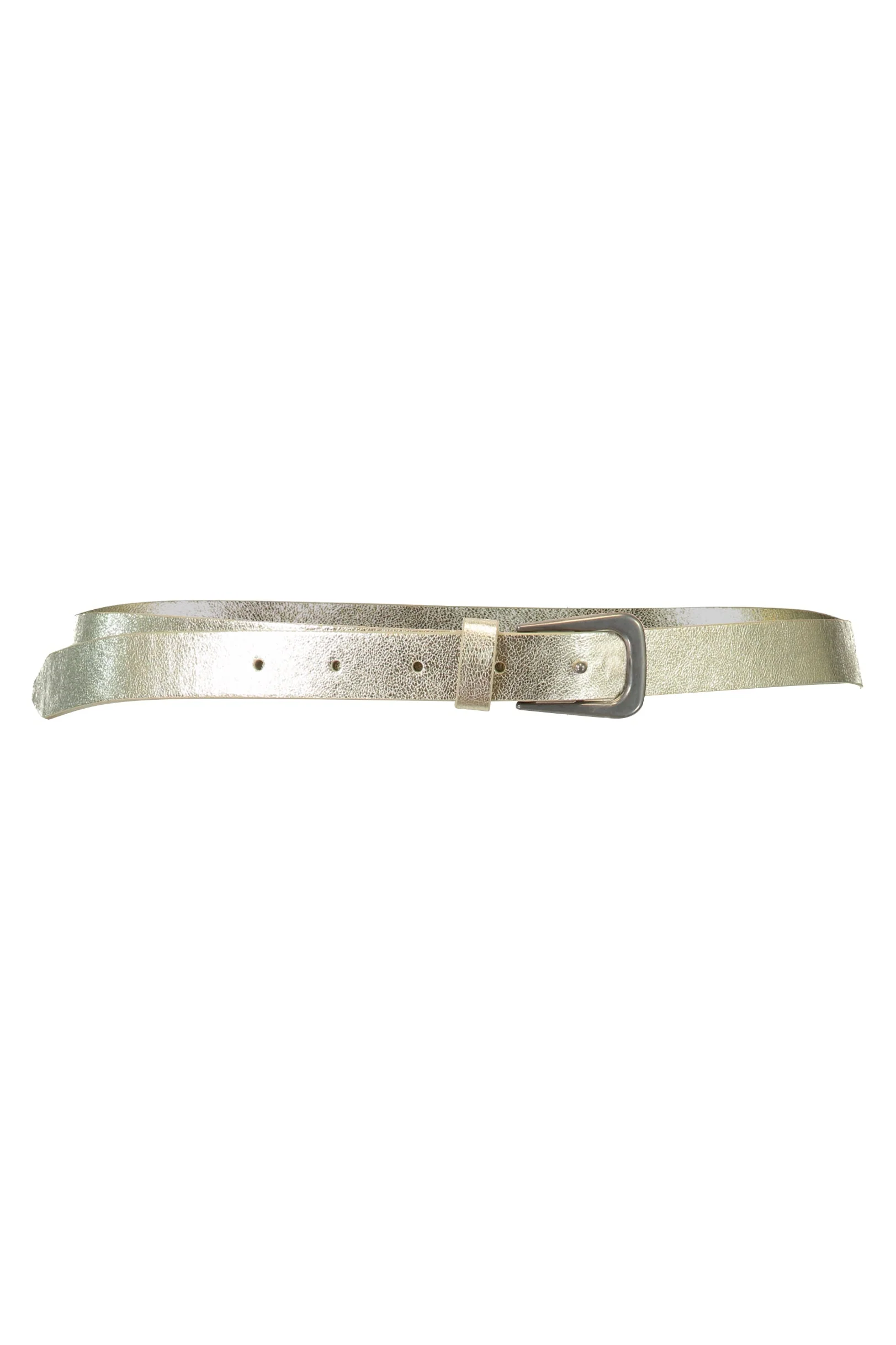 Mini Buckle Metallic Belt