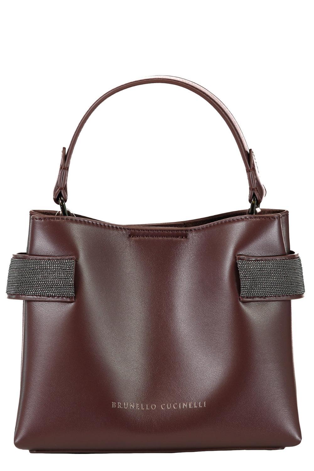 Mini Top Handle Tote Bag - Burgundy
