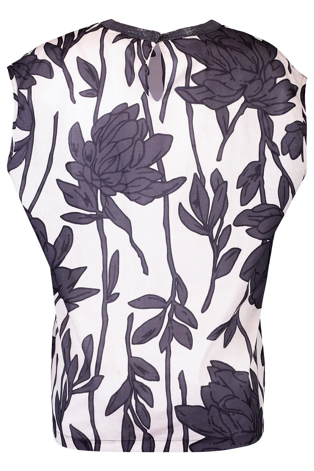 Monili Collar Cap Sleeve Blouse - Image 6