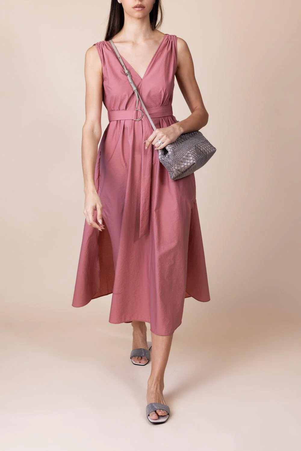Monili Shoulder Maxi Dress - Rosa Forte - Image 3