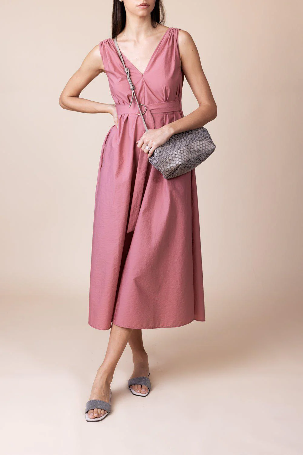 Monili Shoulder Maxi Dress - Rosa Forte - Image 4