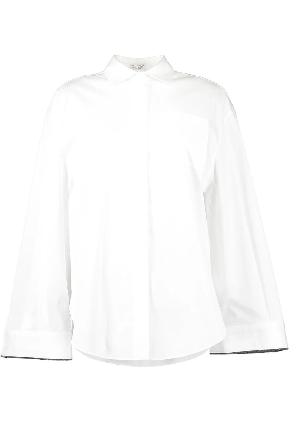 Monili Trim Bell Sleeve Blouse