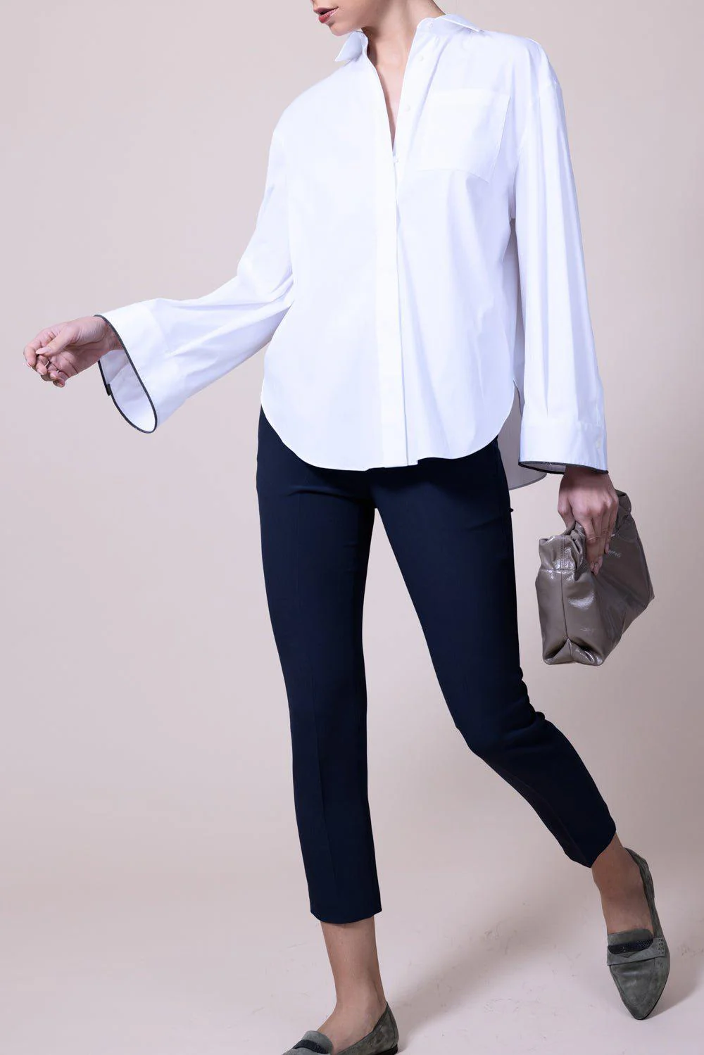 Monili Trim Bell Sleeve Blouse - Image 2