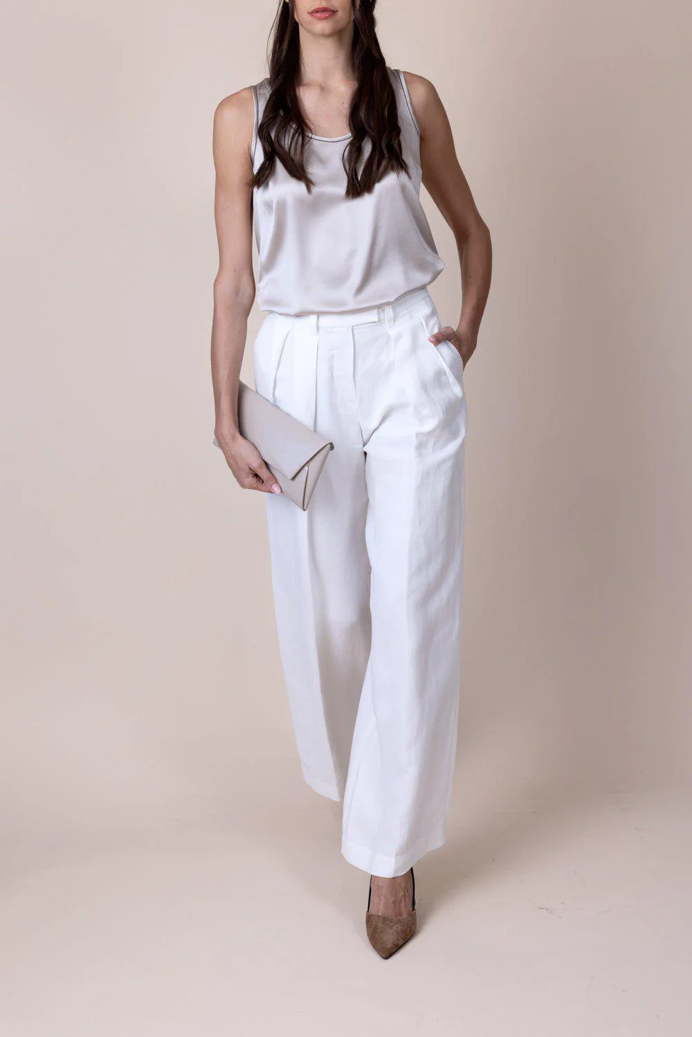 Monili Trim Scoopneck Tank - Image 2