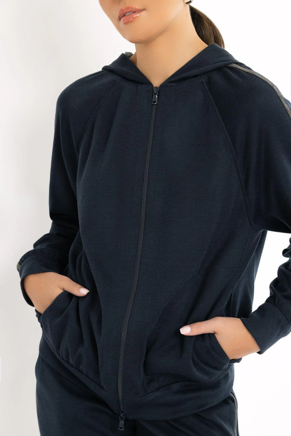 Monili Trim Zip Cardigan - Image 3