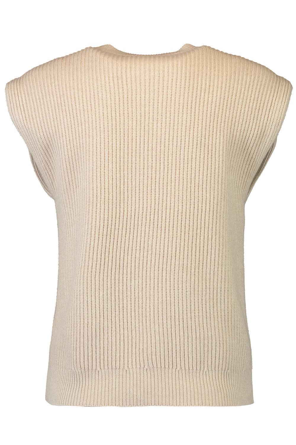 Nautical Sleeveless Knit Top - Image 5