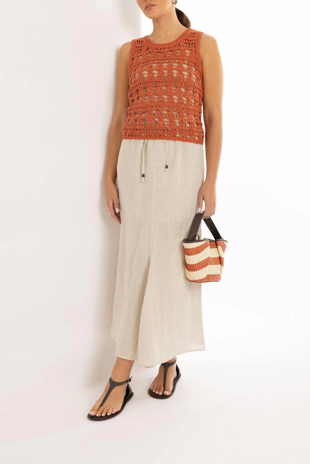 Open Work Knit Vest - Image 2