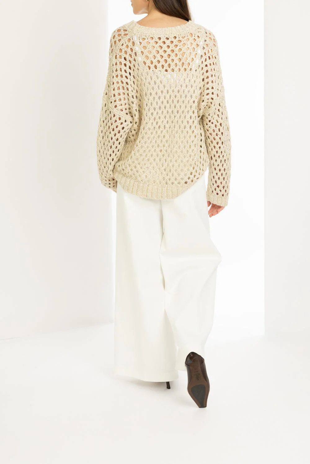 Pailette V-Neck Sweater - Image 4