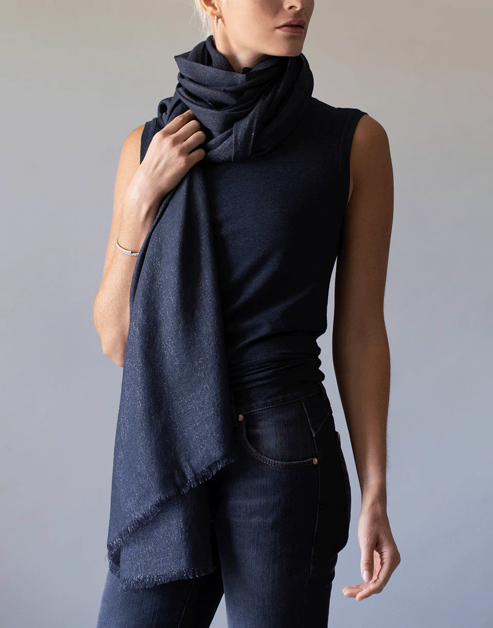 Paillette Scarf - Midnight - Image 3