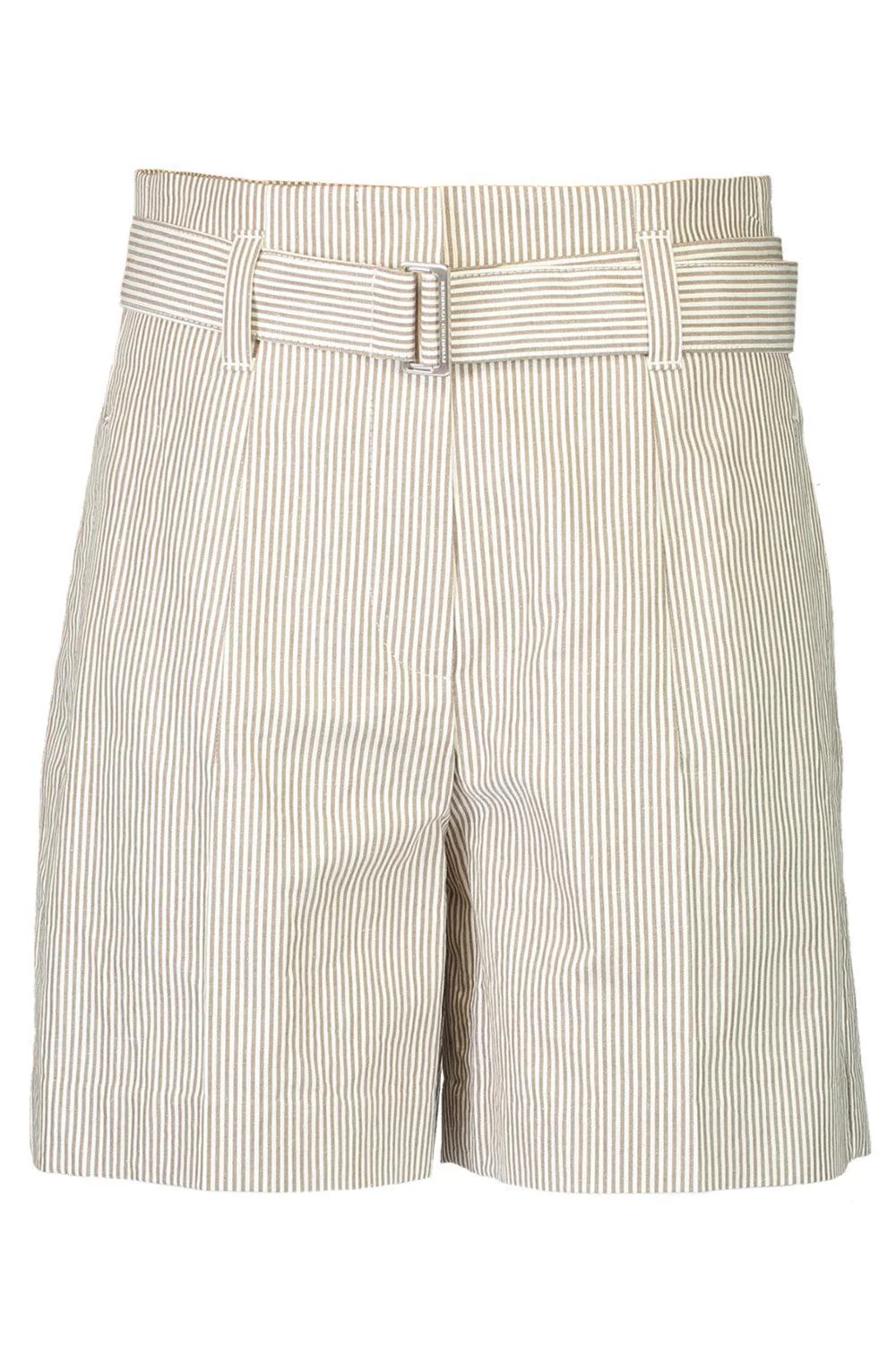 Pinstripe Self Belt Short