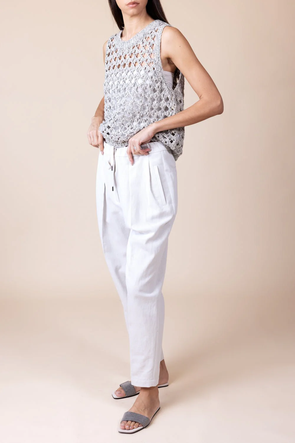 Pleated Straight Leg Pant - Image 4