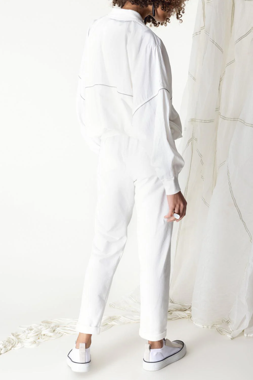 Precious Zipper Hooded Sweatshirt - Image 4