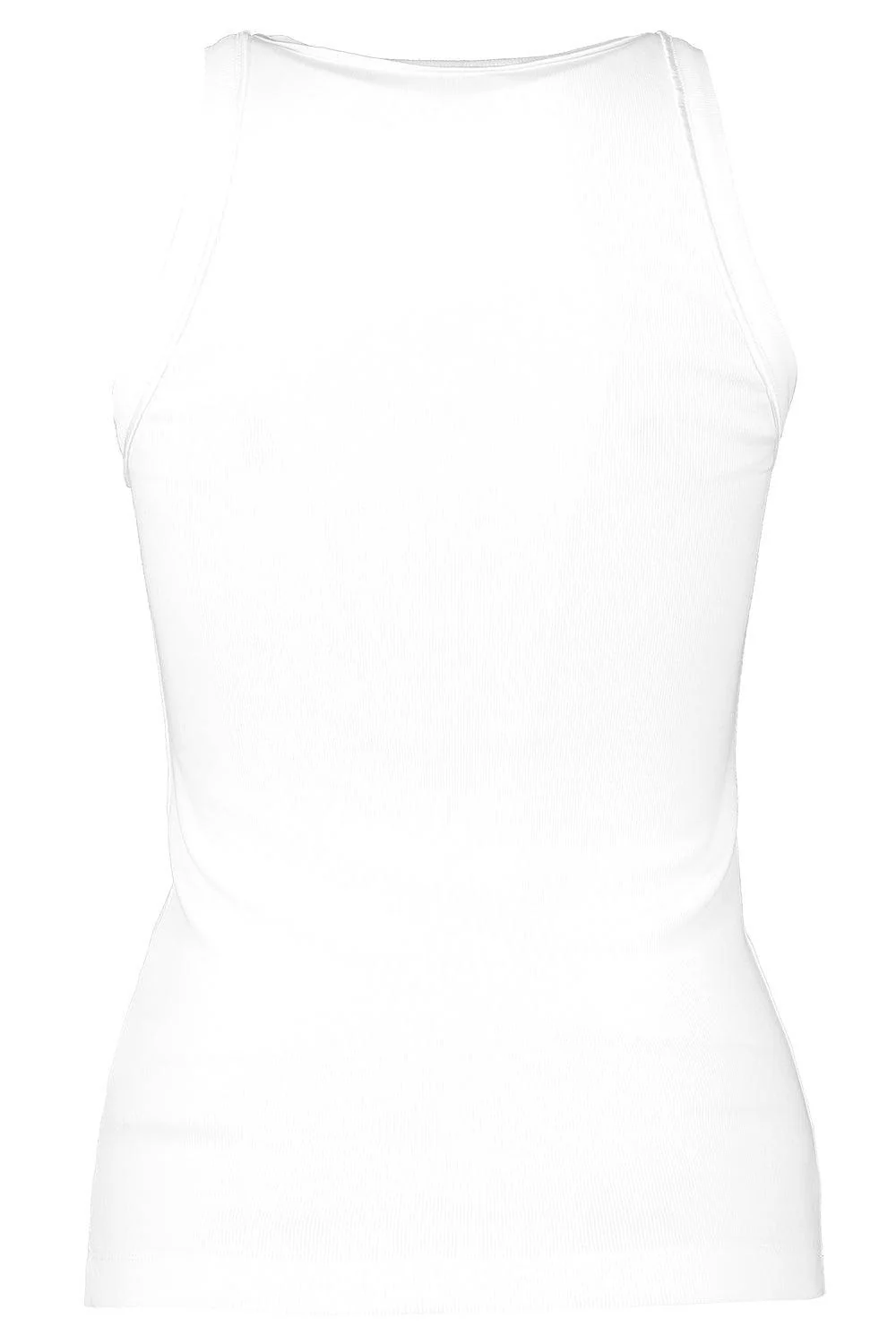 Satin Trim Tank - Bianco - Image 7