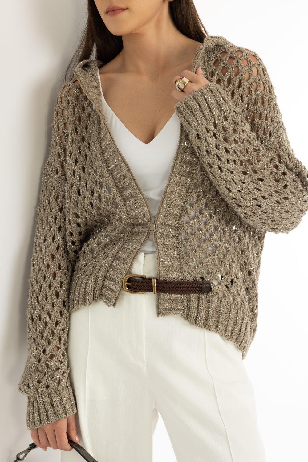Sparkling Zip Cardigan - Image 3