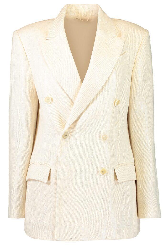 Shiny Button Front Jacket