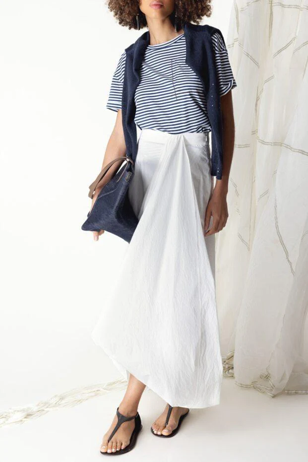 Shiny Pocket Striped T-Shirt - Image 2