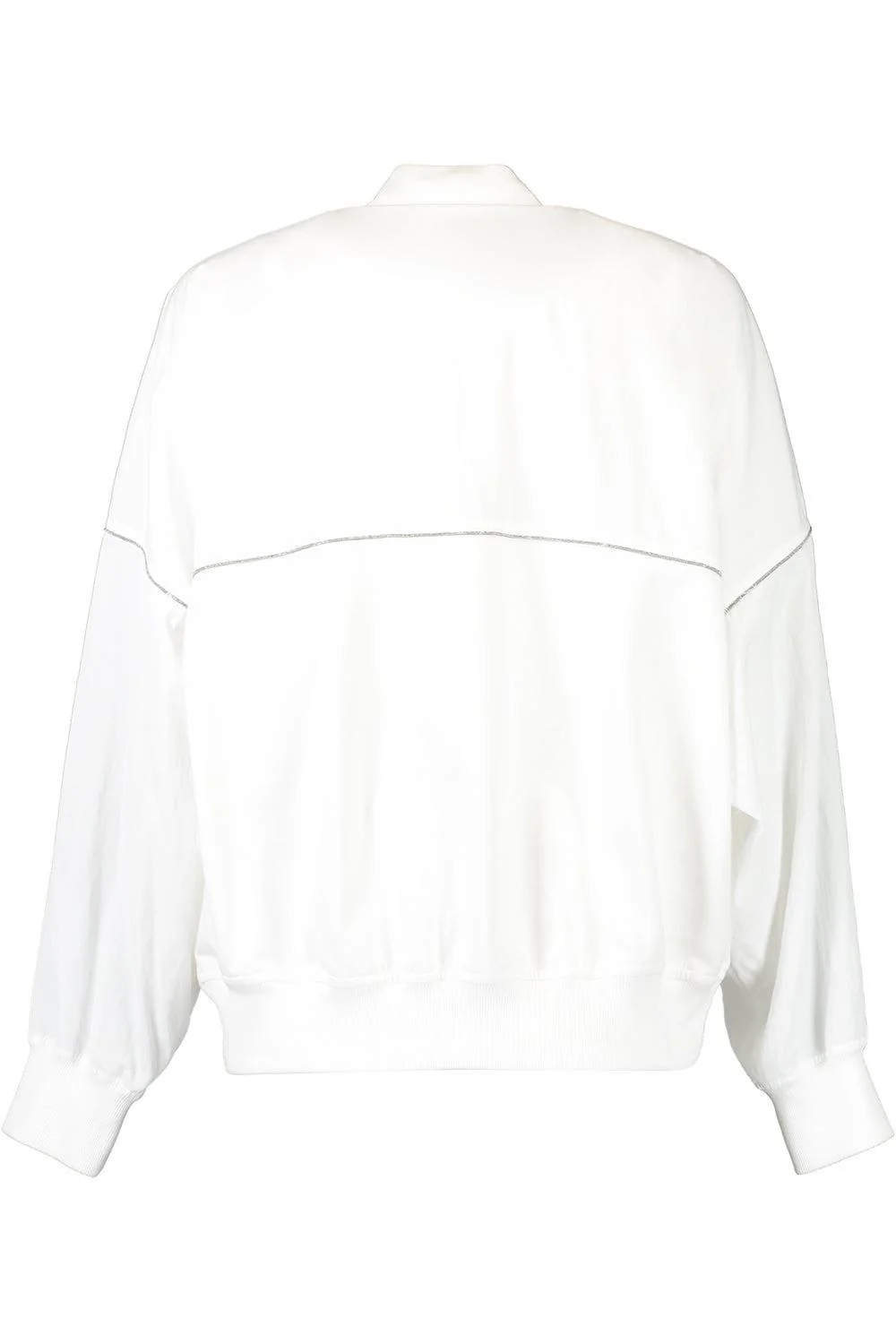 Shiny Trim Paneled Sweatshirt - Image 5
