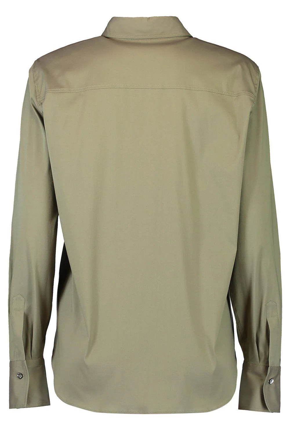 Shiny Trim Stretch Shirt - Eucalyptus - Image 5