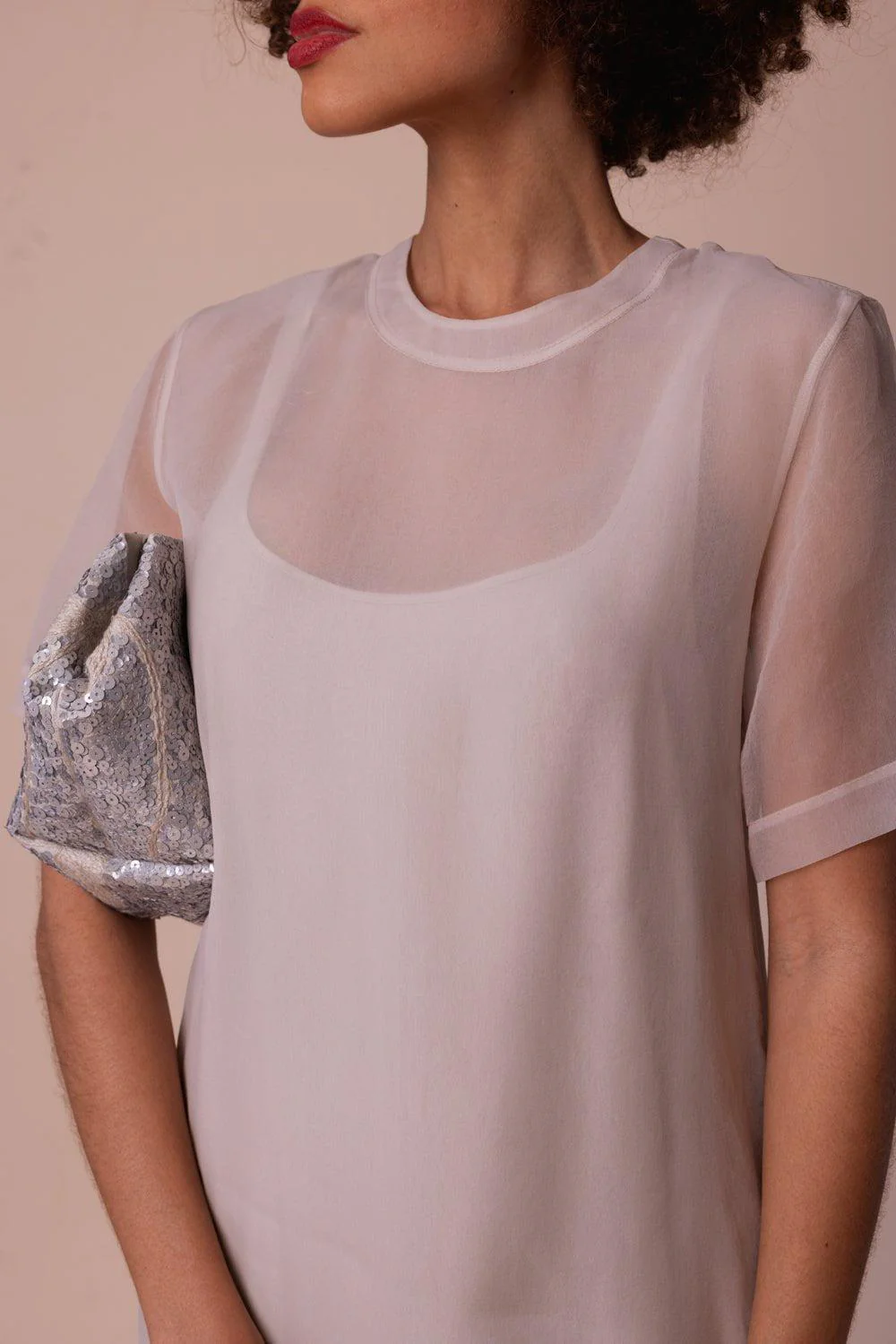 Short Sleeve Slip Dress - Image 3