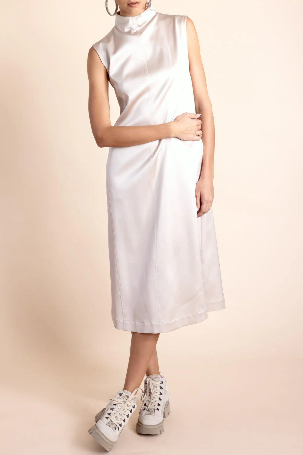 Sleeveless A-Line Dress - Image 4