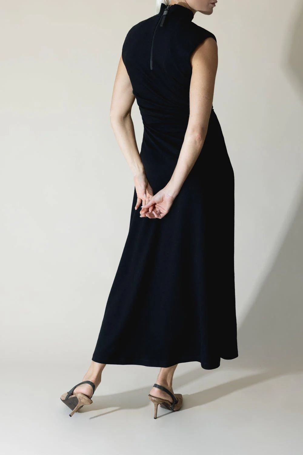 Sleeveless Cinched Waist Dress - Image 3