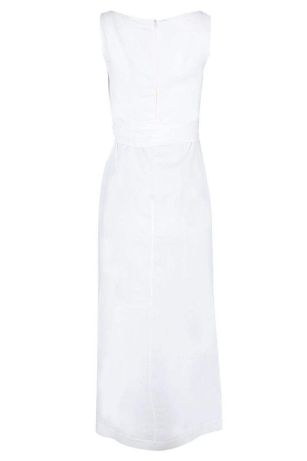 Sleeveless Midi Wrap Dress - Image 6
