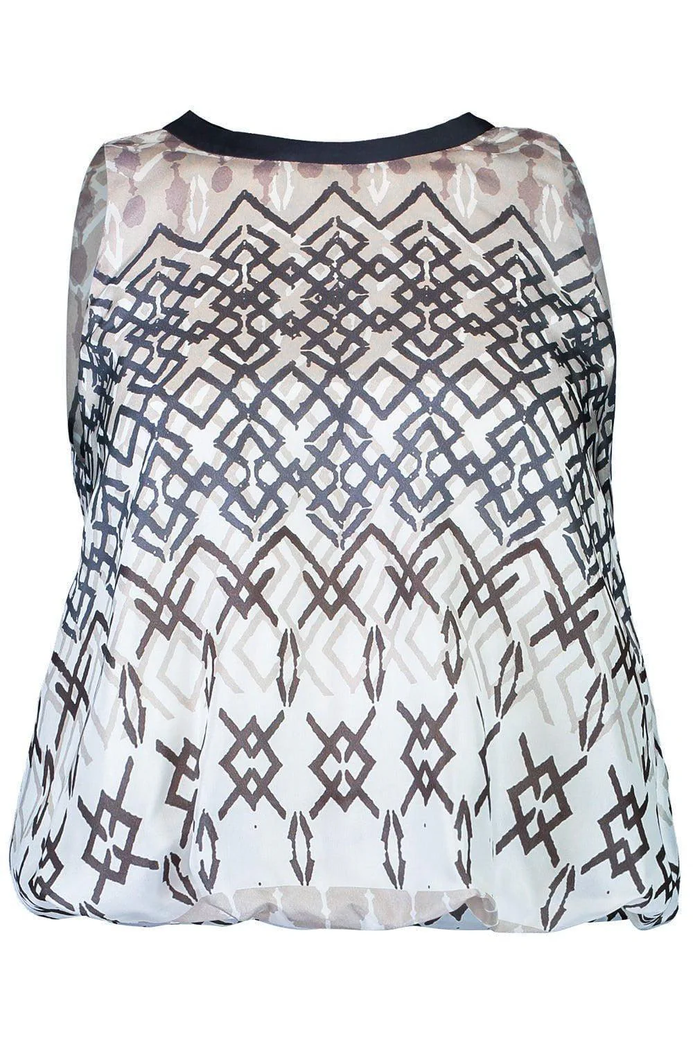 Sleeveless Round Neck Blouse