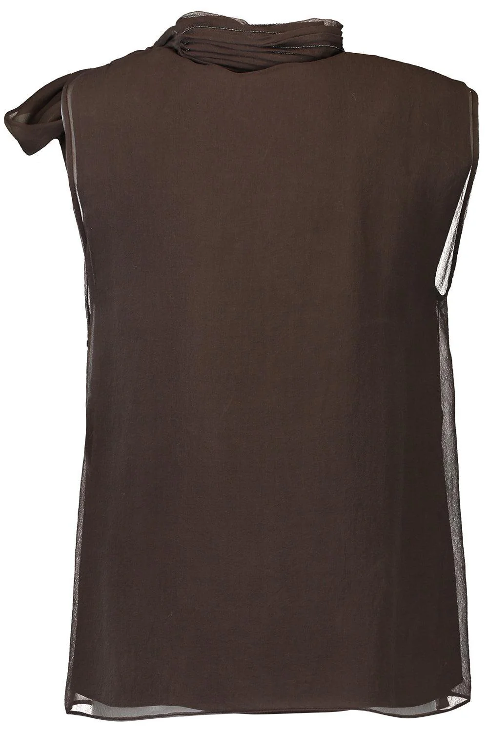 Sleeveless Tie Neck Blouse - Image 5