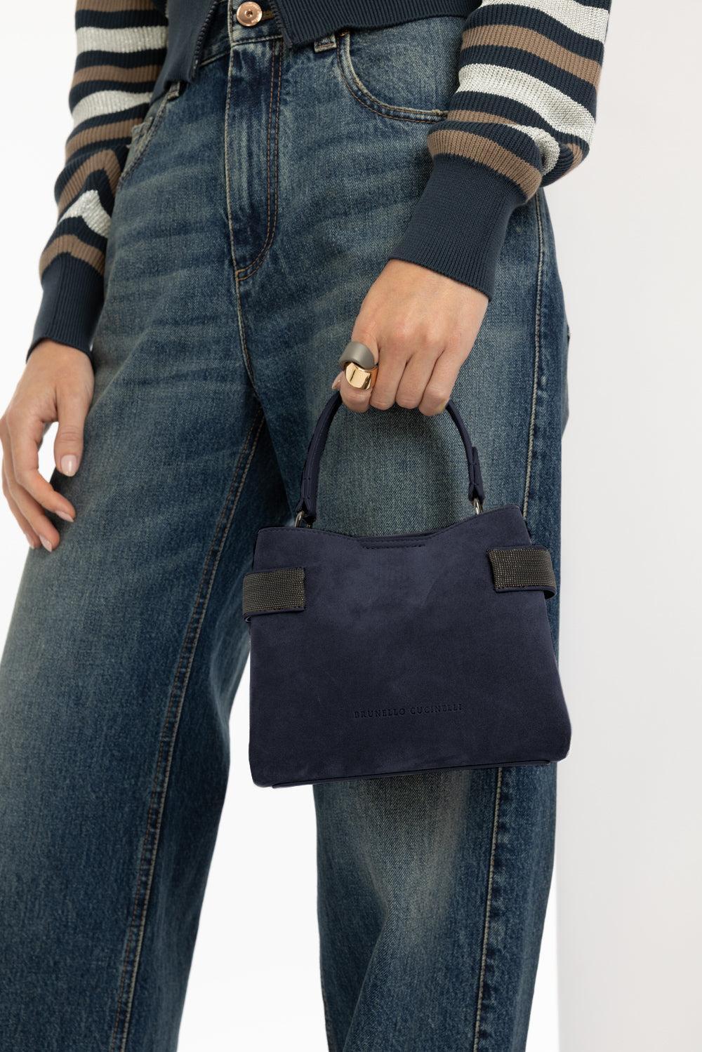 Small Drill Tote - Vigogna Suede - Image 3