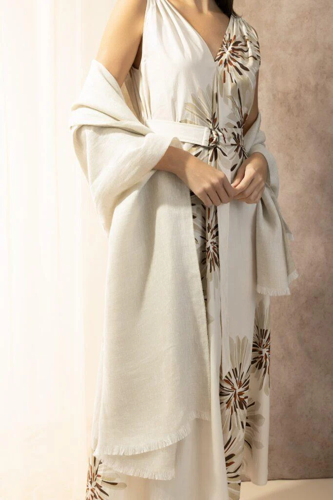 Sparkling Scarf - Beige Panama - Image 2