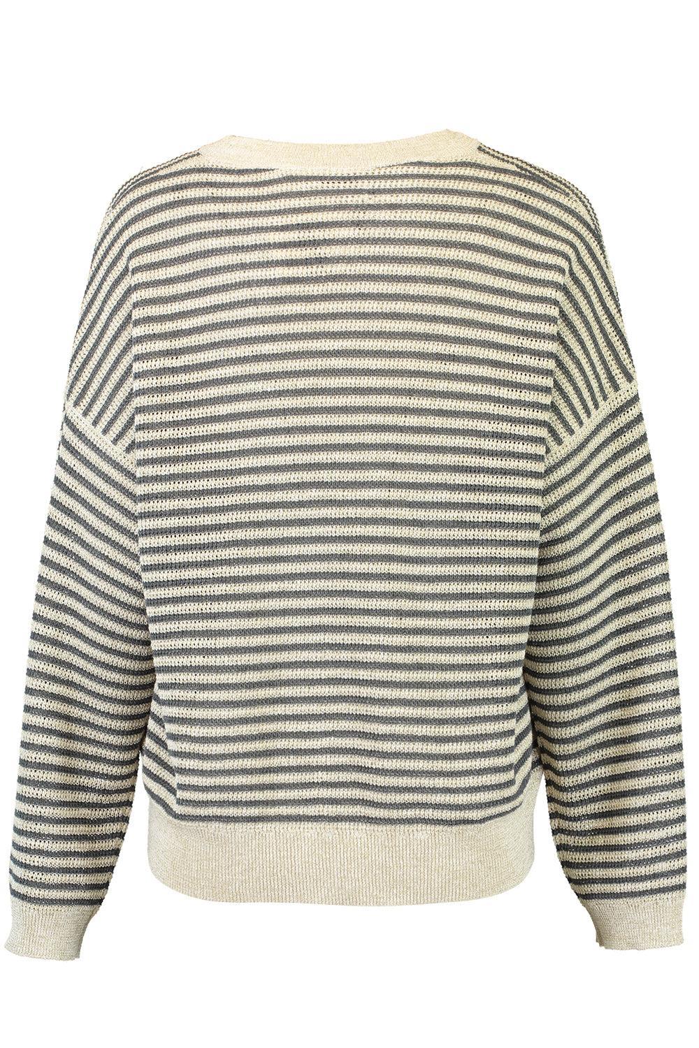 Sparkling Summer Striped Sweater - Image 5