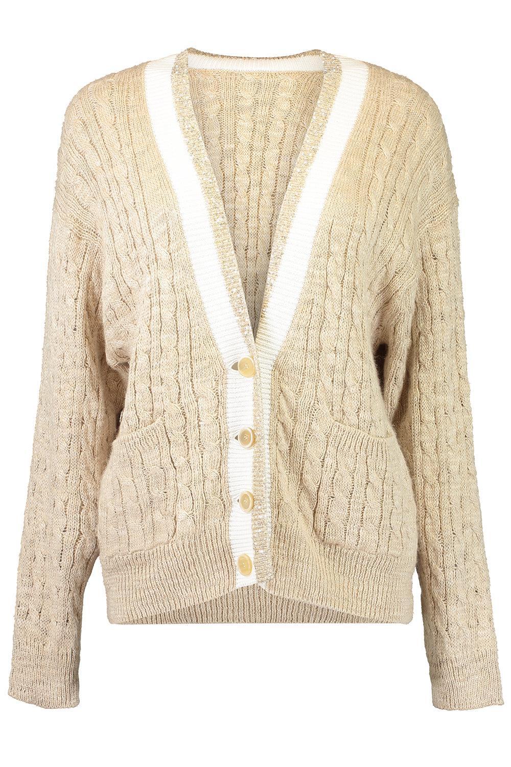 Spring Cable Knit Cardigan