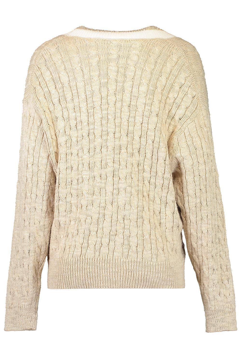 Spring Cable Knit Cardigan - Image 5