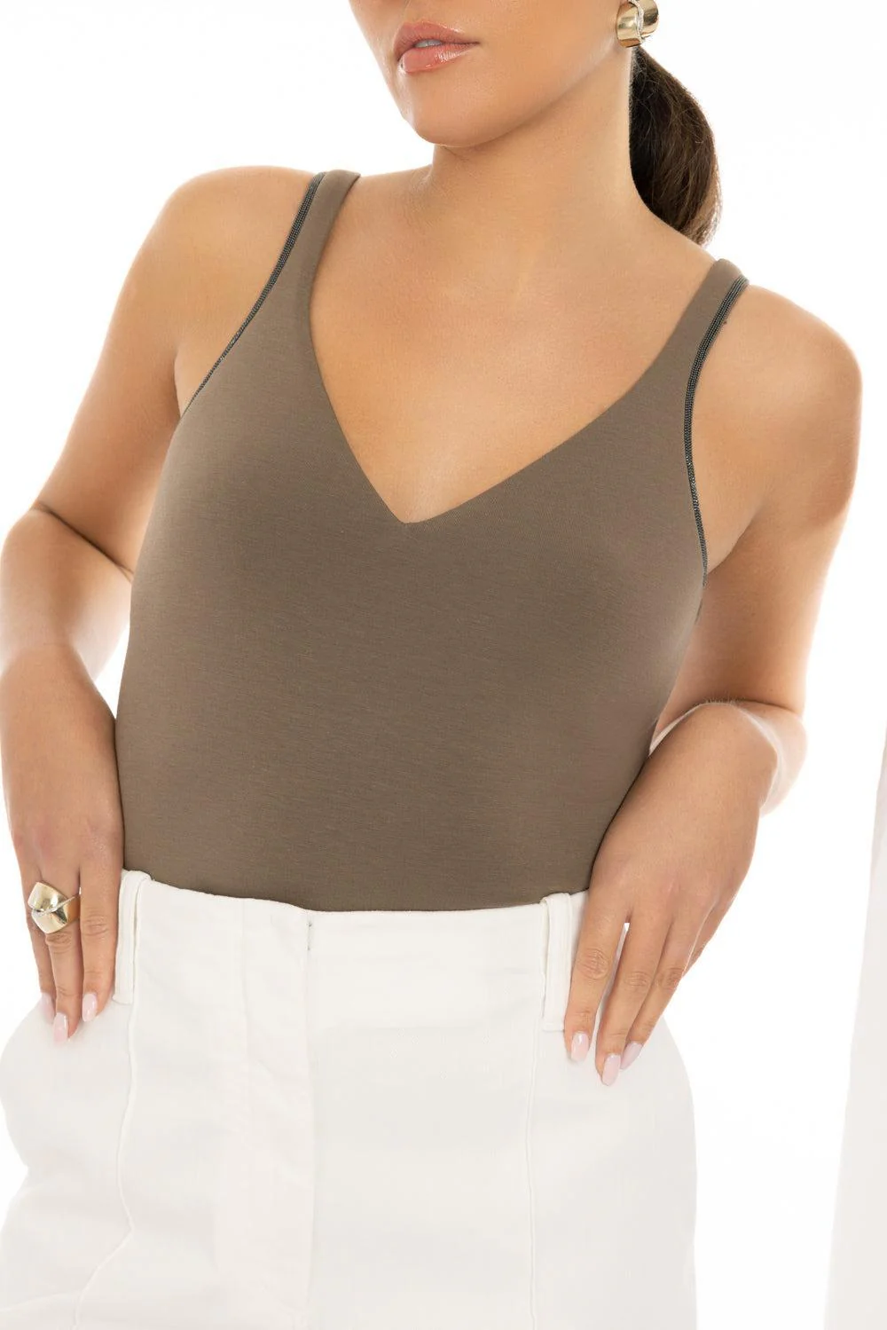 Stretch Tank - Chocolate - Image 3