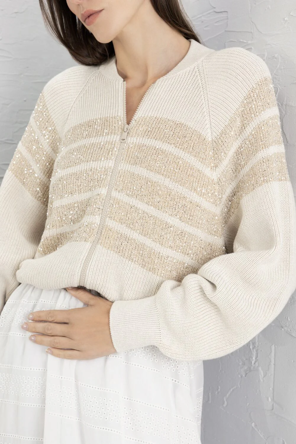 Stripe Bomber Jacket - Image 3