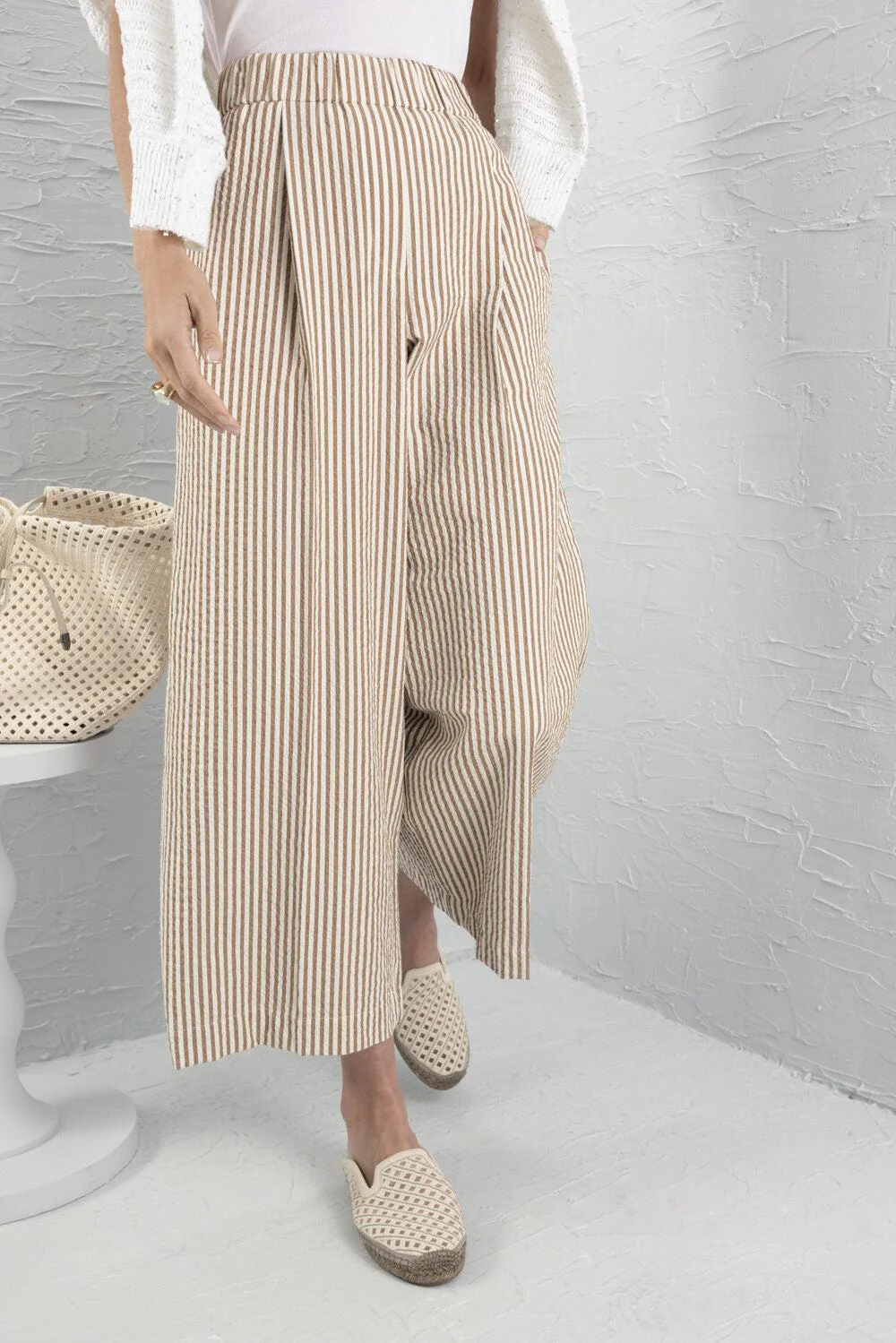 Stripe Elastic Waist Pant - Image 3