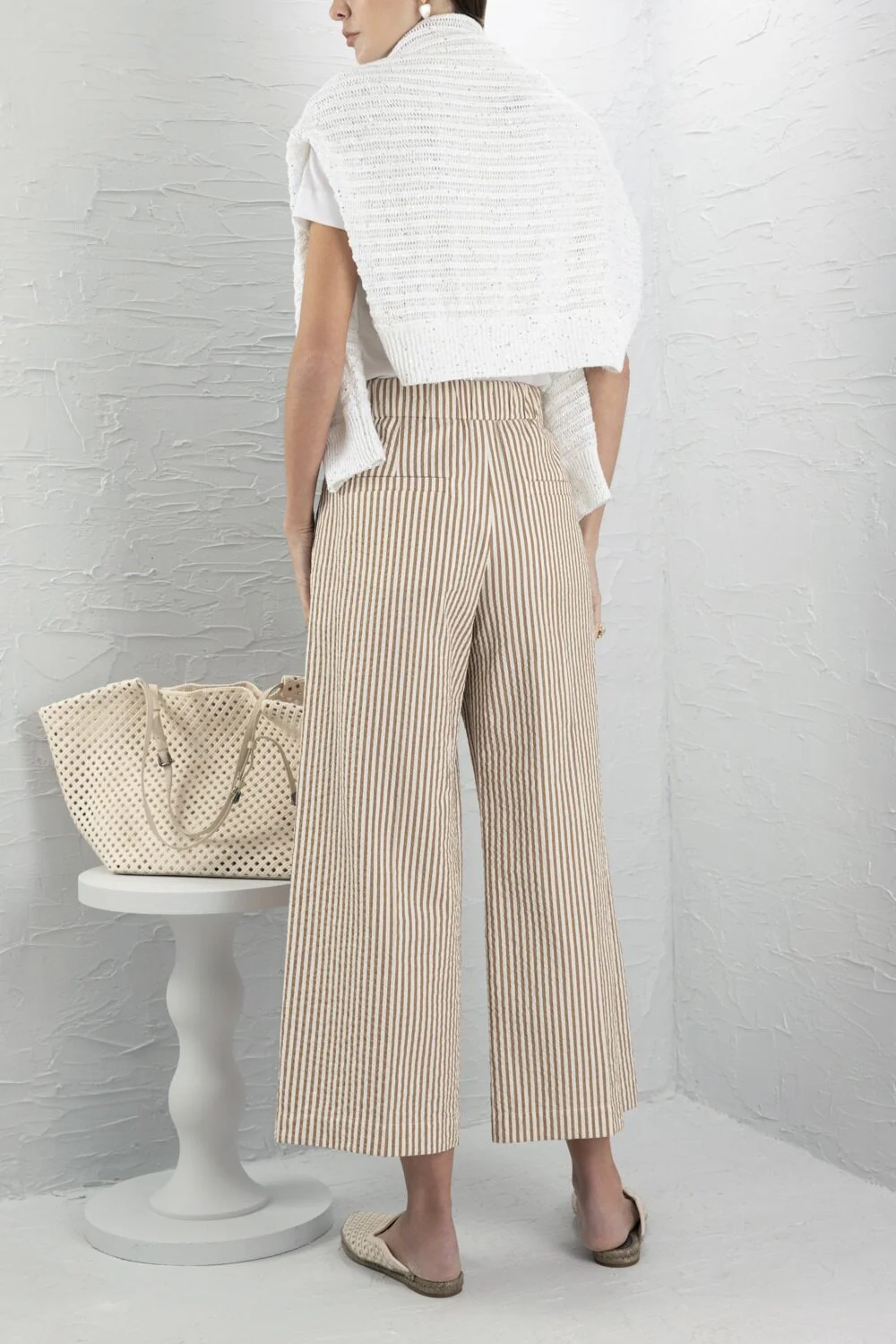 Stripe Elastic Waist Pant - Image 4