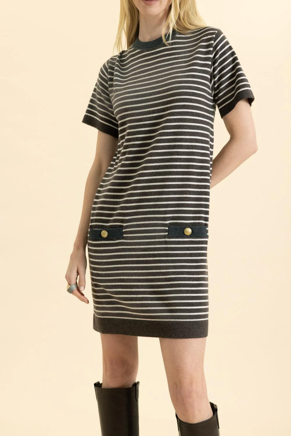 Stripe Shirt Dress - Image 2