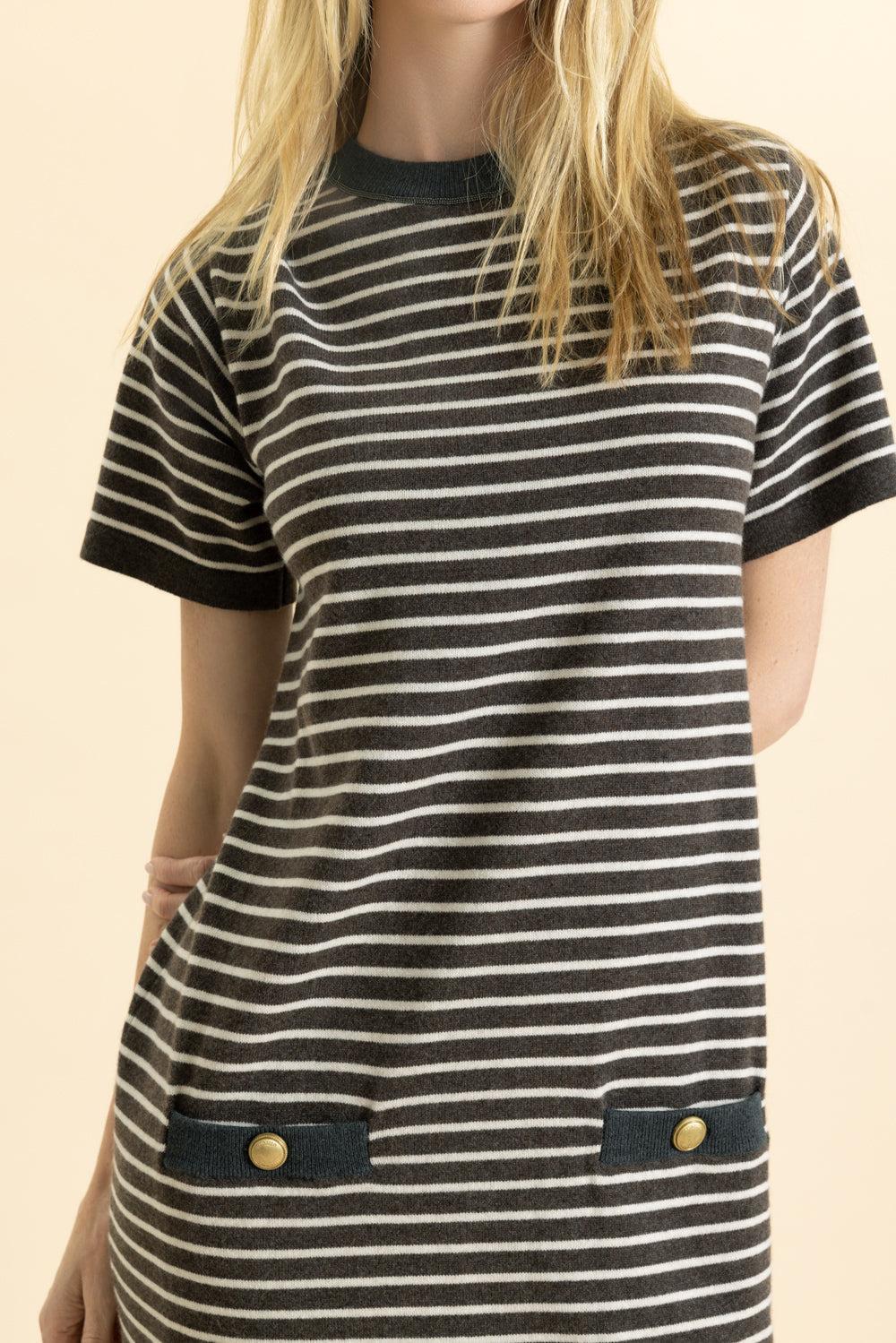 Stripe Shirt Dress - Image 3