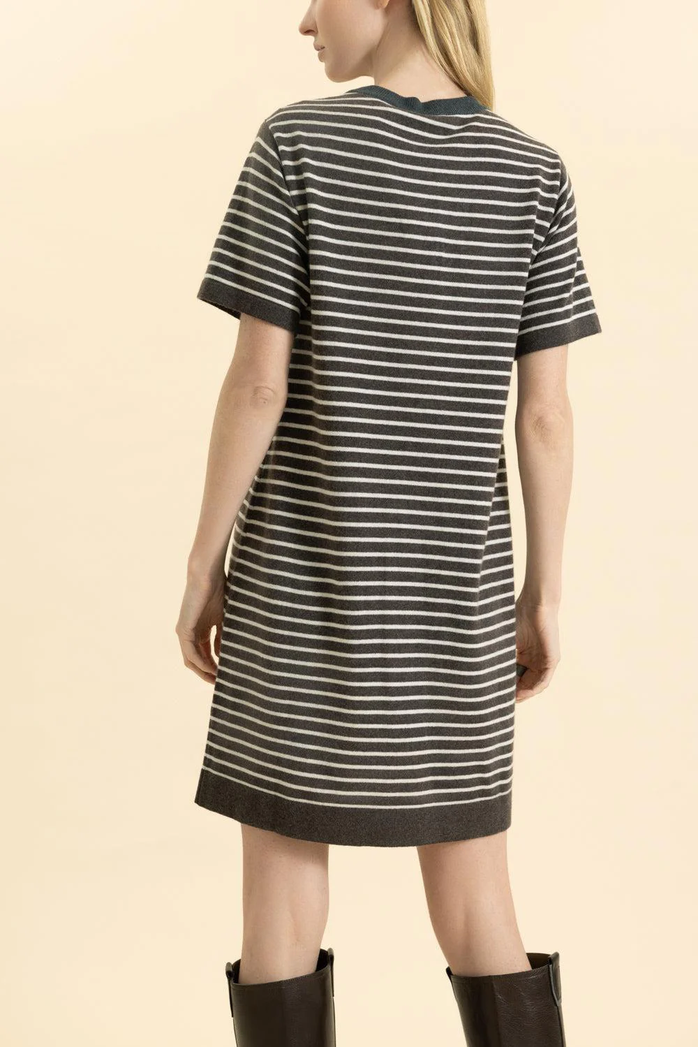 Stripe Shirt Dress - Image 4