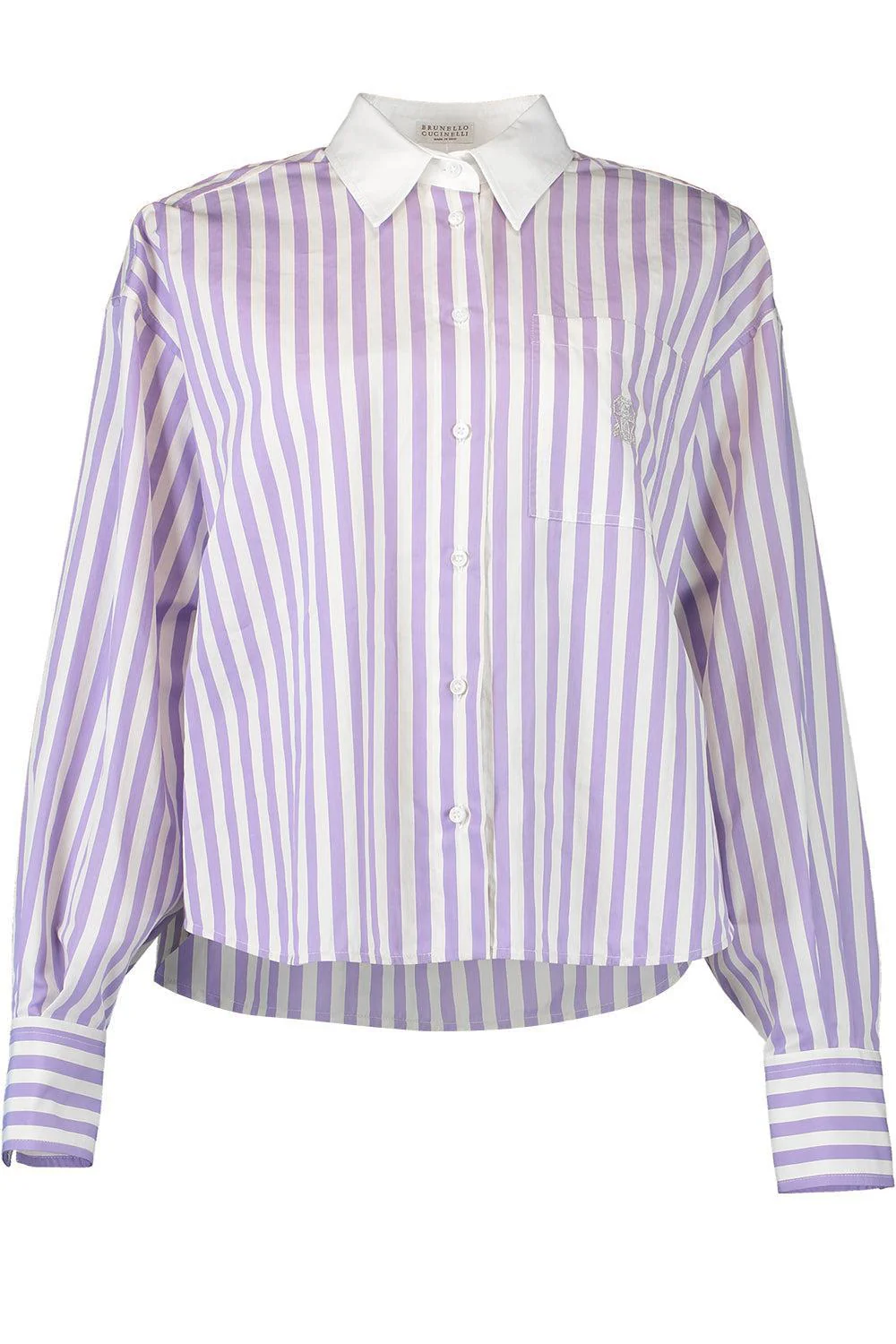 Striped Logo Shirt - Panama Lilac