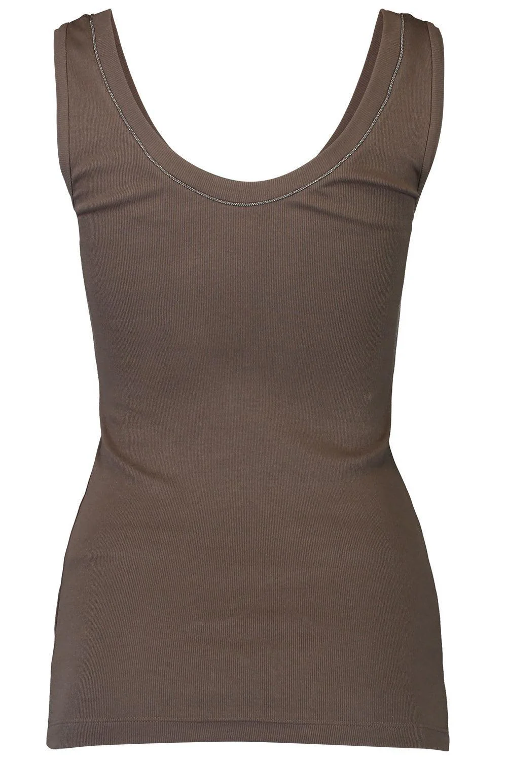 Monili Trim Tank - Dark Brown - Image 5
