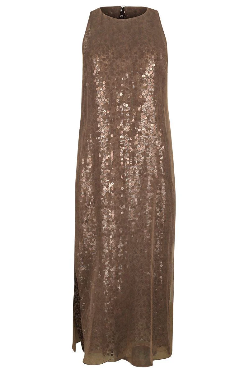 Undisclosed Sleeveless Midi Dress