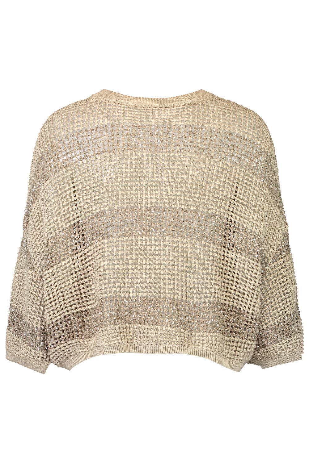 Water Reflection Button Cardigan - Light Beige - Image 5
