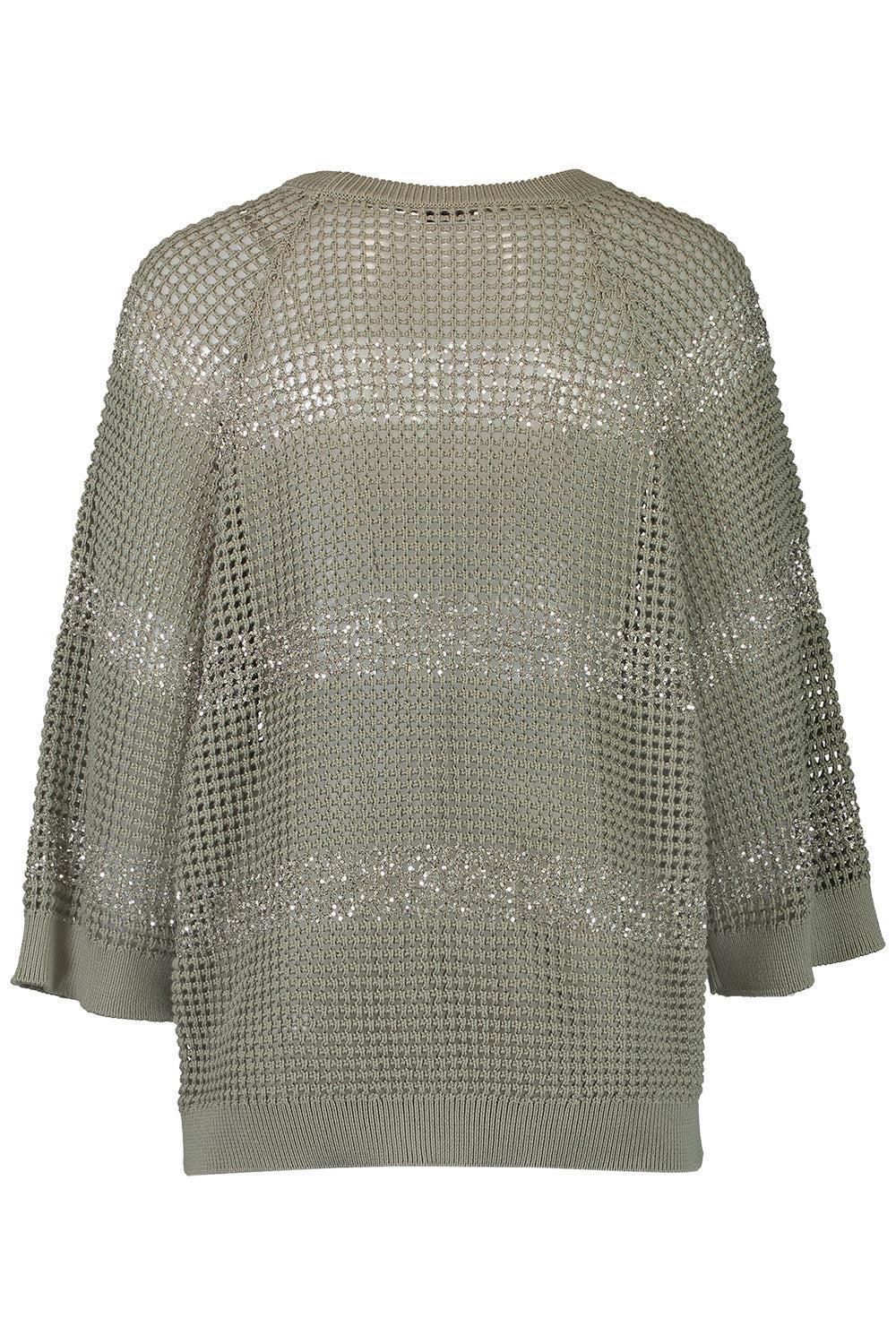 Water Reflection Kimono Crewneck - Khaki Rosemary - Image 5