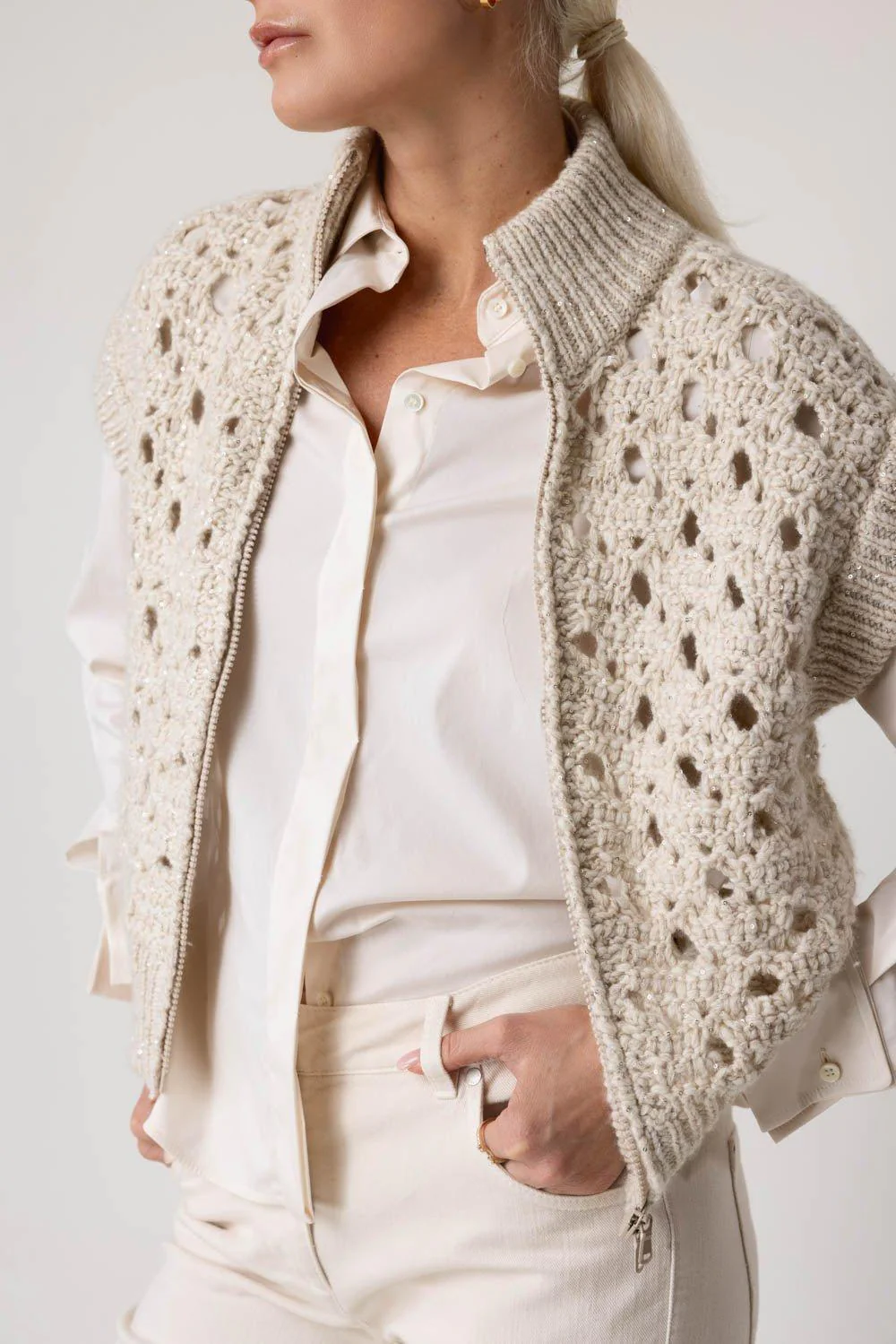 Wide Gauge Zip Vest - Image 3