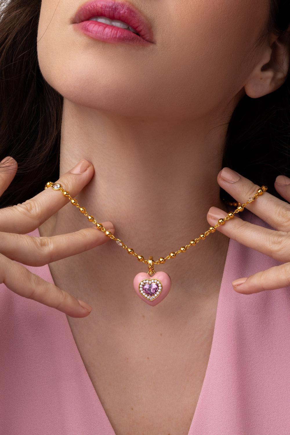 Ball Chain Diamond Necklace - 18in - Image 3